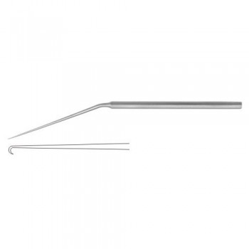 McGee Micro Ear Needle For Footplate Stainless Steel, 15.5 cm - 6" Tip Size 0.5 mm 